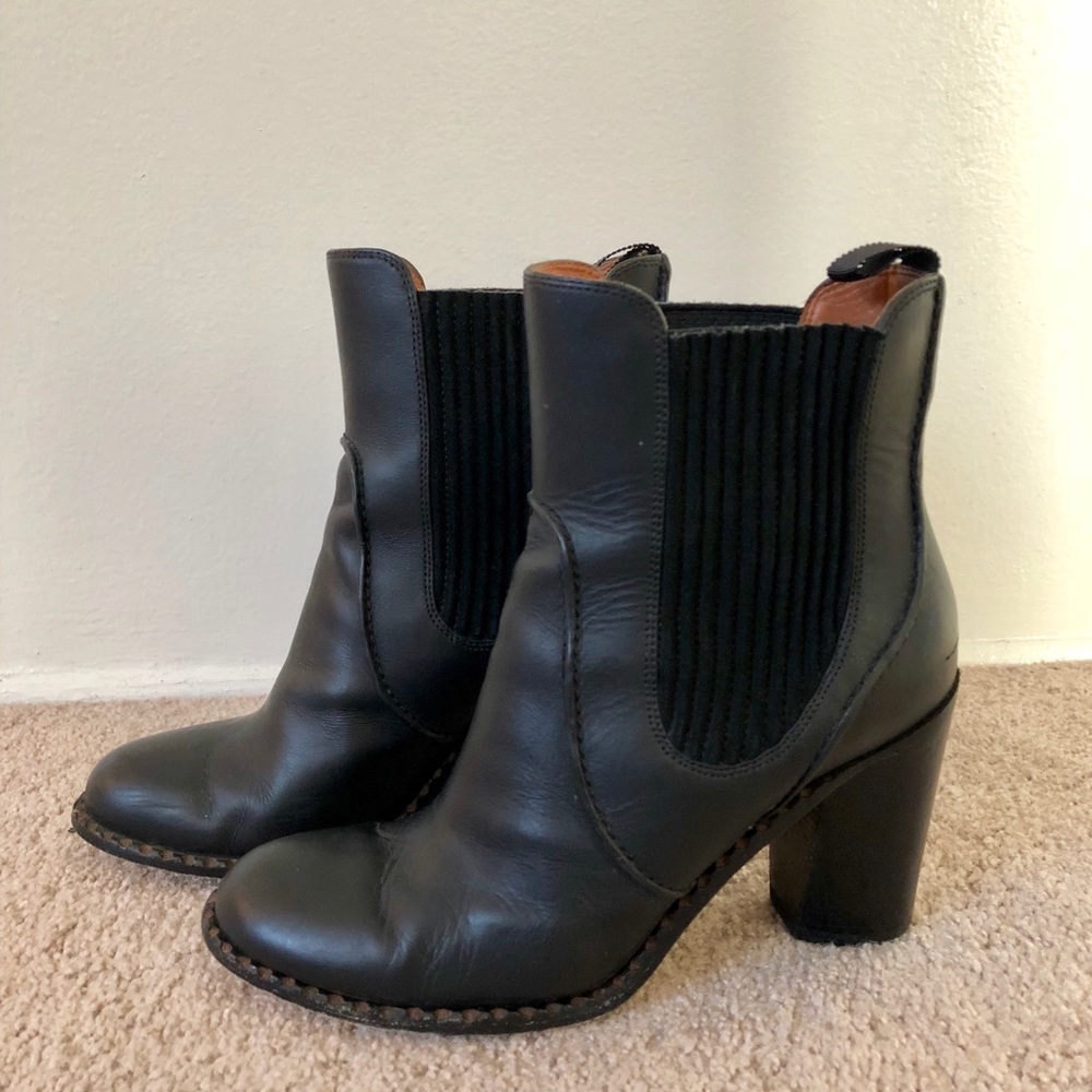 Marc by Marc Jacobs Black Leather Booties